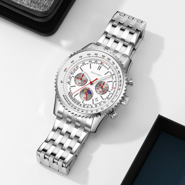 Класичний жіночий годинник Skmei 9348SI Silver фото 5