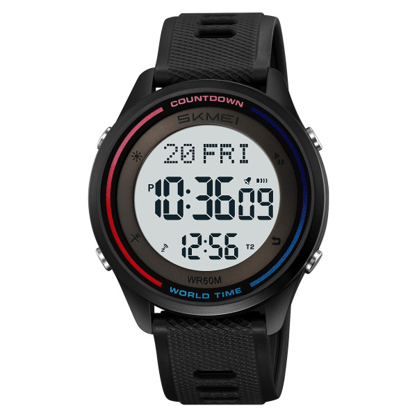 Спортивные мужские часы Skmei 2348BKWT Black-White фото 1