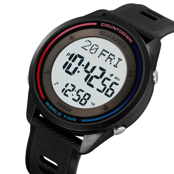 Спортивные мужские часы Skmei 2348BKWT Black-White фото 4