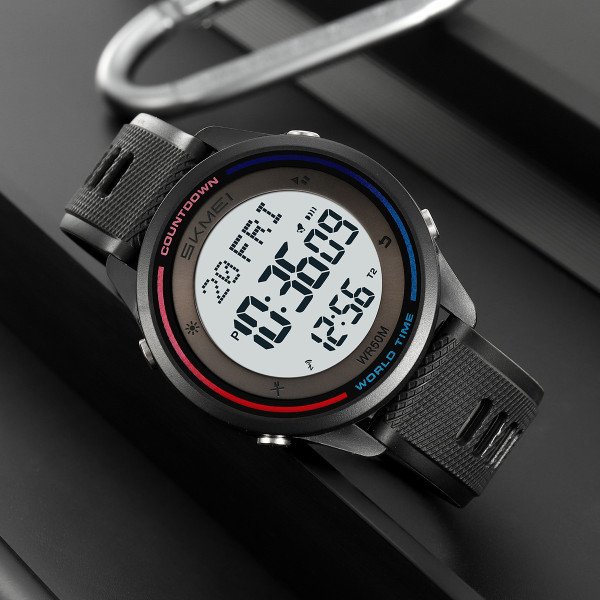 Спортивные мужские часы Skmei 2348BKWT Black-White фото 6