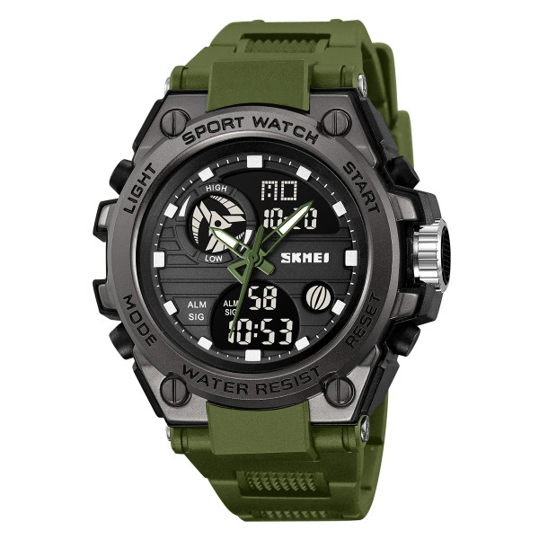 Спортивний чоловічий годинник Skmei 2360AG Army Green фото 1