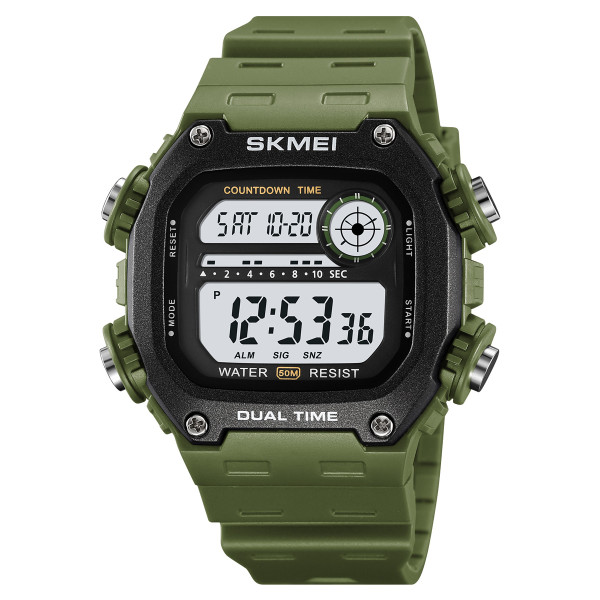 Спортивний чоловічий годинник Skmei 2126AG Army Green фото 1