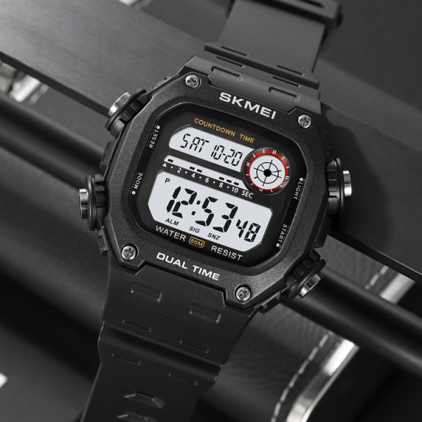 Спортивные мужские часы Skmei 2126BKWT Black-White фото 5