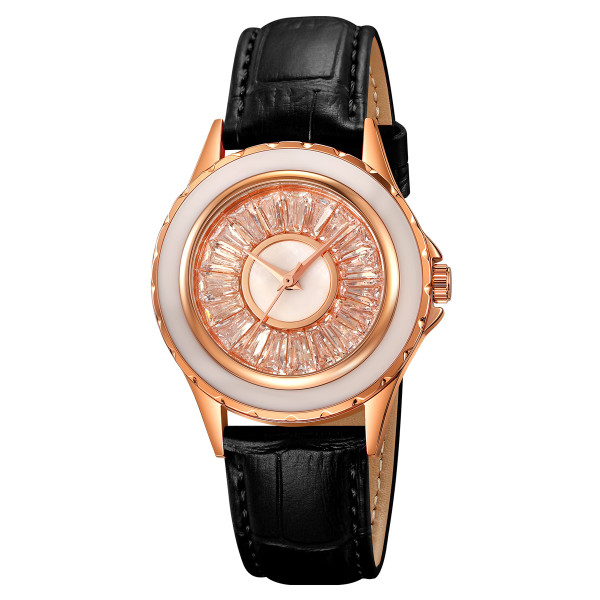 Классические женские часы Skmei 2172RGBK Rose Gold-Black фото 1