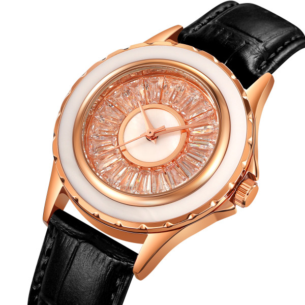Класичний жіночий годинник Skmei 2172RGBK Rose Gold-Black фото 3