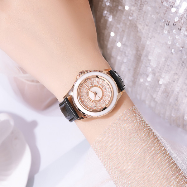 Класичний жіночий годинник Skmei 2172RGBK Rose Gold-Black фото 4