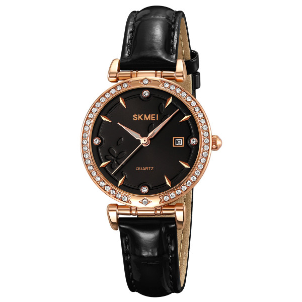 Классические женские часы Skmei 2169RGBK Rose Gold-Black фото 1