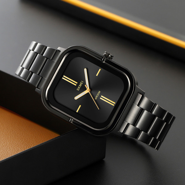 Класичний чоловічий годинник Skmei 2275BKGD Black-Gold фото 5