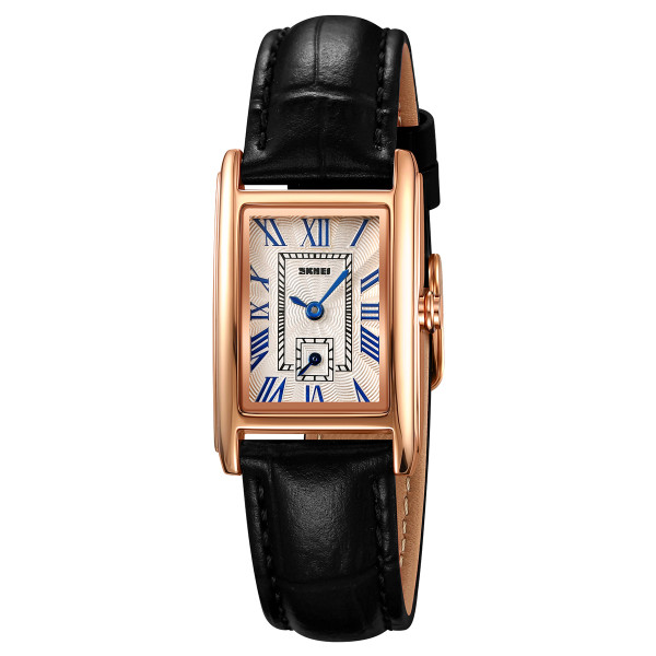 Классические женские часы Skmei 2297RGBK Rose Gold-Black фото 1