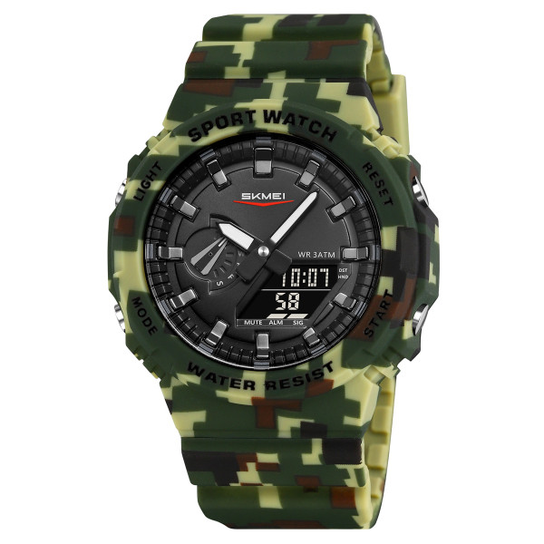 Спортивний чоловічий годинник Skmei 2351CMGN Camo Green фото 1