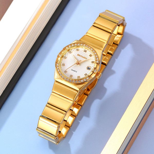 Жіночий класичний годинник Skmei 2342GD Gold фото 5