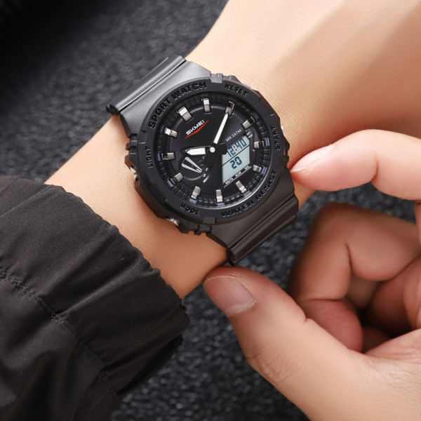 Спортивные мужские часы Skmei 2351BKWT Black-White фото 4