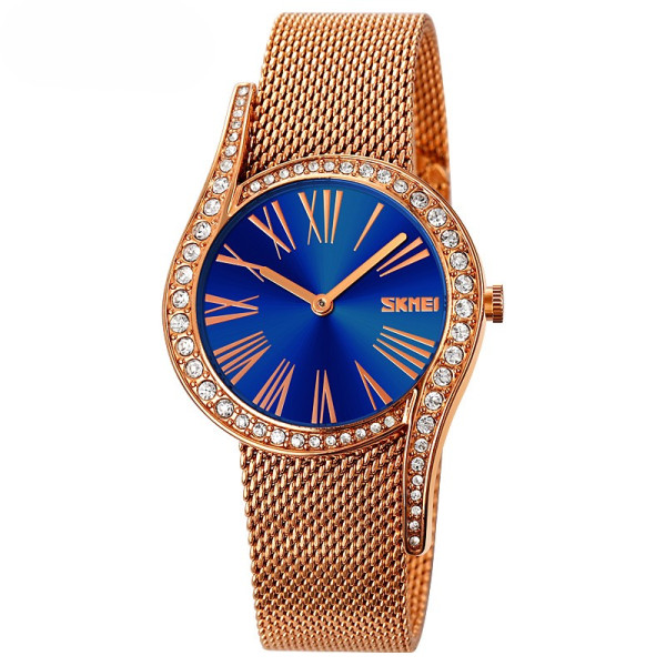 Класичний жіночий годинник Skmei 9252BU Blue фото 1