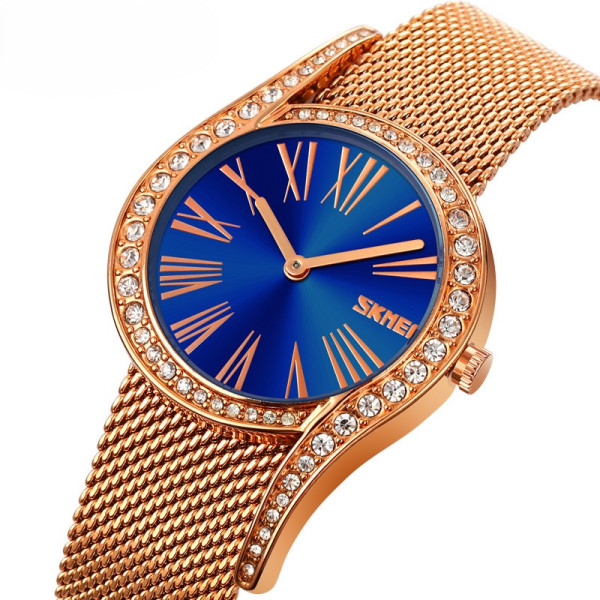 Класичний жіночий годинник Skmei 9252BU Blue фото 3