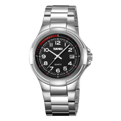 Классические мужские часы Skmei 9320SIBK Silver-Black