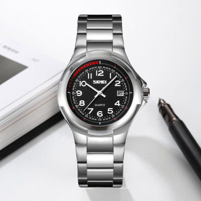 Классические мужские часы Skmei 9320SIBK Silver-Black