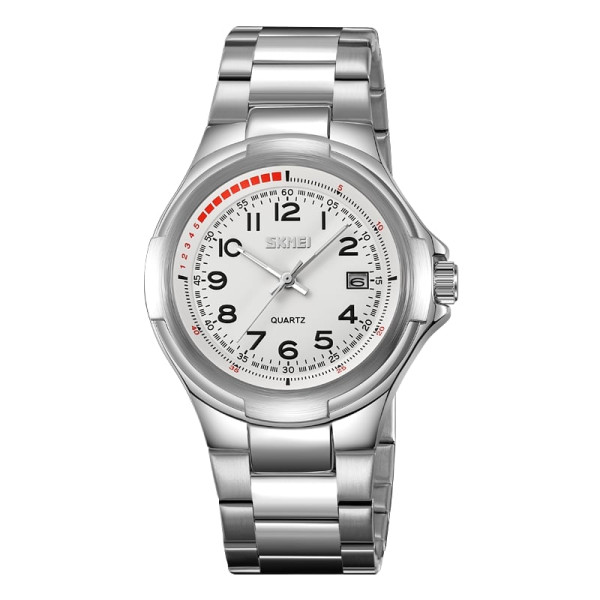Класичний жіночий годинник Skmei 9320SIWT Silver-White фото 1