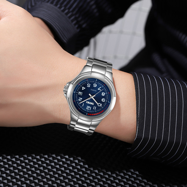 Классические женские часы Skmei 9320SIBU Silver-Blue фото 4