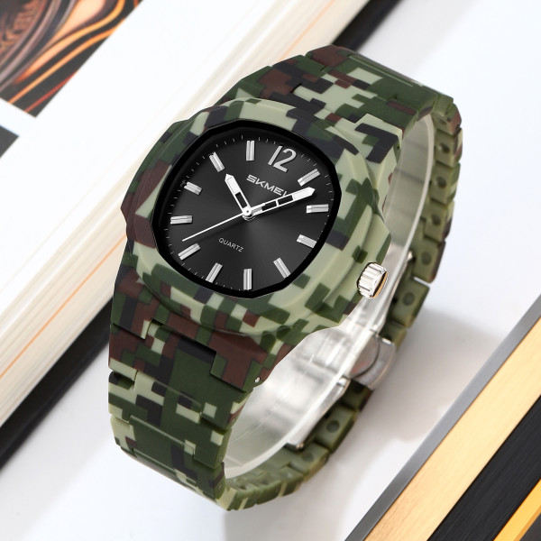 Классические мужские часы Skmei 2382CMGN Camo Green фото 5