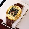 Классические мужские часы Skmei 9357GDBN Gold-Brown фото 5