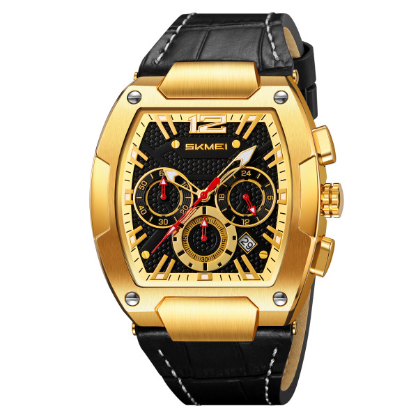 Класичний чоловічий годинник Skmei 9357GDBK Gold-Black фото 1