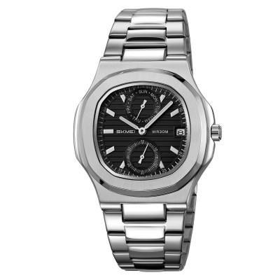 Класичний чоловічий годинник Skmei 2423SIBK Silver-Black