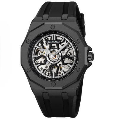 Классические мужские часы Skmei M036PBK Black Steel