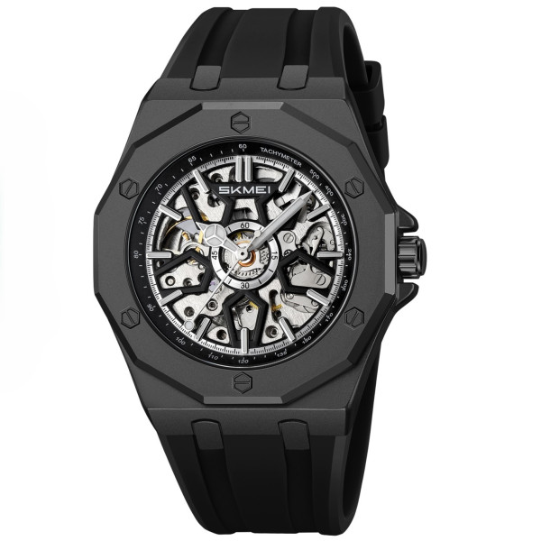 Классические мужские часы Skmei M036PBK Black Steel фото 1