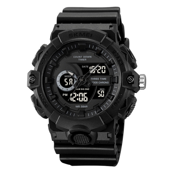 Чоловічий спортивний годинник Skmei 2225BK Black фото 1