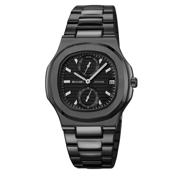 Класичний чоловічий годинник Skmei 2423BK Black фото 1