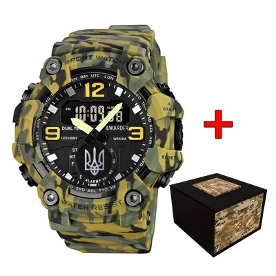 Awarder 003CMGRUASI Трезубец серебро Зеленый камуфляж + Коробка