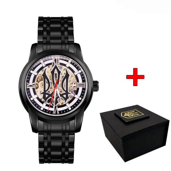 Класичний чоловічий годинник Awarder 025 Sharp All Black фото 1