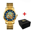 Класичний чоловічий годинник Awarder 025 Sharp Gold Blue фото 2