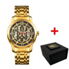 Класичний чоловічий годинник Awarder 025 Sharp Gold-Black фото 2