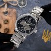 Классические мужские часы Awarder 022 Silver-Black Mechanic Metall Не забуду Дом фото 4