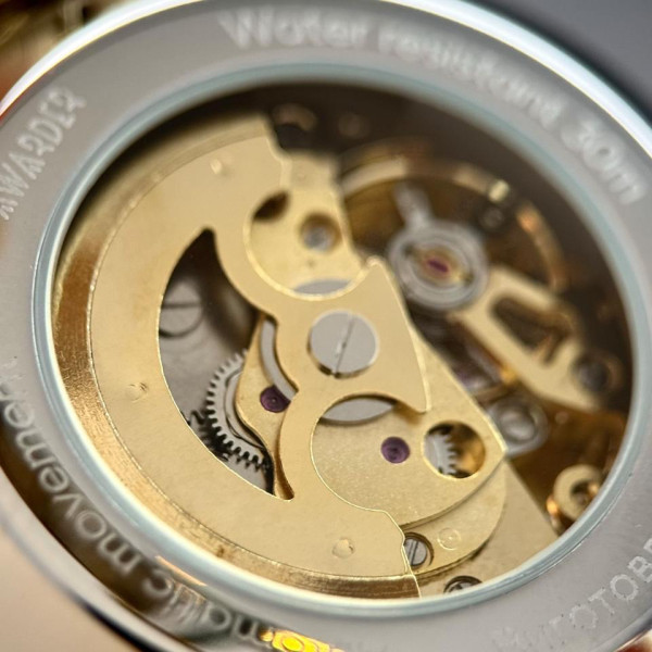 Классические мужские часы Awarder 022-3D Не забуду Дом Gold-Black Steel фото 10