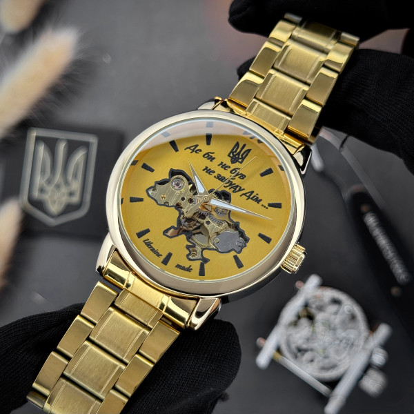 Классические мужские часы Awarder 022 Gold-Gold Automatics Metall Не Забуду Дом фото 3