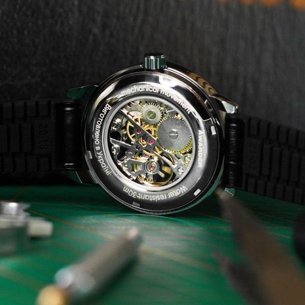 Класичний чоловічий годинник Awarder 022 Не Забуду Дім Silver-Black фото 10