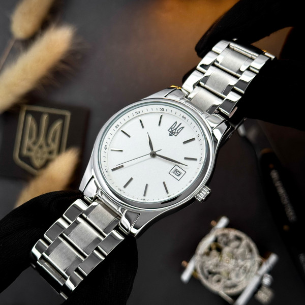 Классические часы Awarder 023 Трезубец Серебро, японский механизм фото 3