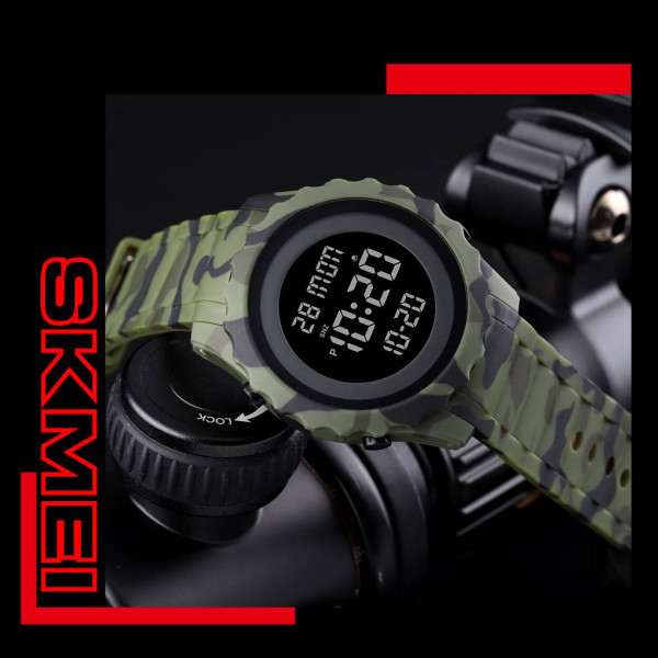 Чоловічий годинник Skmei 1631CMGN Camo Green фото 4