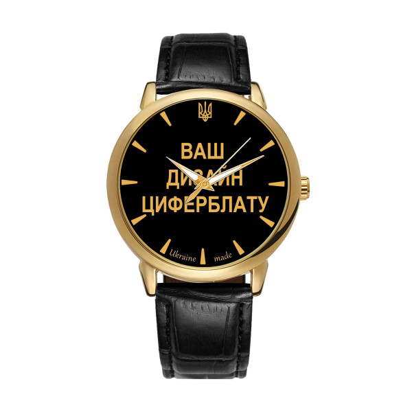 Классические часы Awarder 022 Gold Leather Automatic с Индивидуальным дизайном, кожаный ремешок фото 1