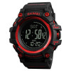 Мужские часы Skmei 1356RD Black-Red + Compass фото 2