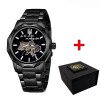 Классические часы Awarder 024 Не Забуду Black Steel Automatics с Индивидуальным дизайном, стальной ремешок фото 2