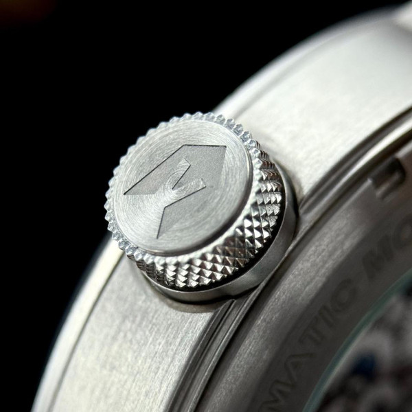 Классические мужские часы Awarder 058 Де би не був Silver-Black Steel, водонепроницаемый, японский механизм фото 11