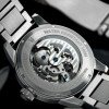 Классические мужские часы Awarder 058 Де би не був Silver-Black Steel, водонепроницаемый, японский механизм фото 10