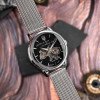 Класичний жіночий годинник Awarder 028-3D Де би не була Silver-Black фото 4