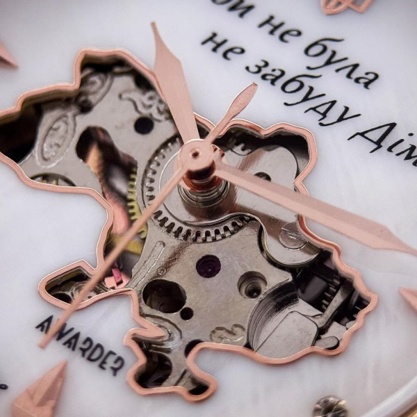 Классические женские часы Awarder 049 Де би не була Silver-Gold-Pearl, водонепроницаемый фото 9