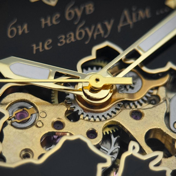 Класичний годинник Awarder 026-3D Де би не був Gold-Black, сталевий ремінець фото 7