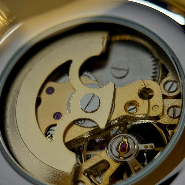 Класичний годинник Awarder 026-3D Де би не був Gold-Black, сталевий ремінець фото 9