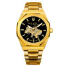 Класичний годинник Awarder 026-3D Де би не був Gold-Black, сталевий ремінець фото 2